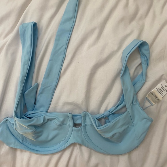 L Space Sky Blue Camellia Top and Bottom - Picture 4 of 6